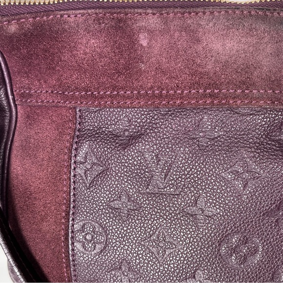 Louis Vuitton Empreinte Leather Bag Purple Audacieuse Suede Purse Authentic - Picture 13 of 16